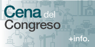 Asiste a la cena del congreso
