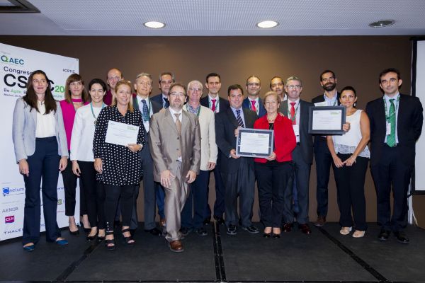 Fotos de parte del jurado y los ganadores de los premios Calidad CSTIC 2017