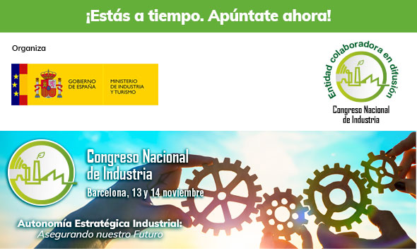 Organizado por Ministerio de Industria y Turismo Colaborador estratégico: AEC -  Congreso Nacional de Industria 13 y 14 de Octubre 2024