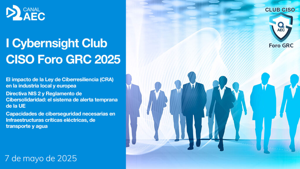 El Club del CISO de la AEC organizó el 7 de mayo de 2025 el I CyberInsight del año. En este encuentro participaron un panel de ponentes de primer nivel parar tratar temas de especial interés y actualidad. 